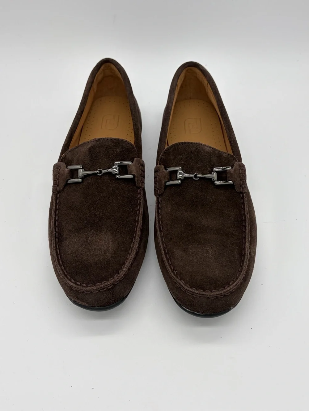 FootJoy Dark Brown Suede Bit Slip-On Loafers